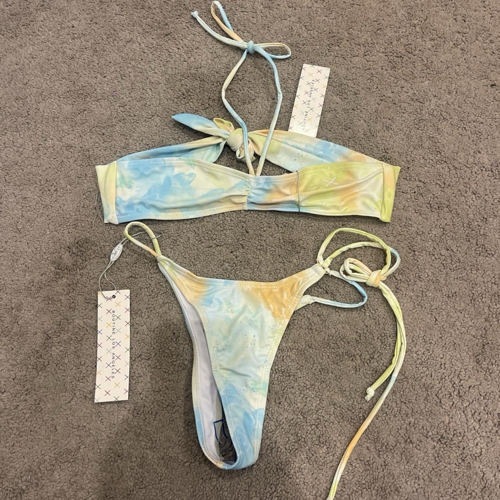 Colorful Tie-Dye Bikini Set